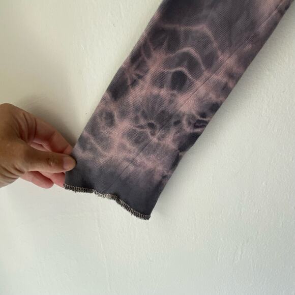 Free People Purple Tye Dye Midi Dress‎ SZ S Oversized Cotton Boho Hippie Witchy - Picture 4 of 7